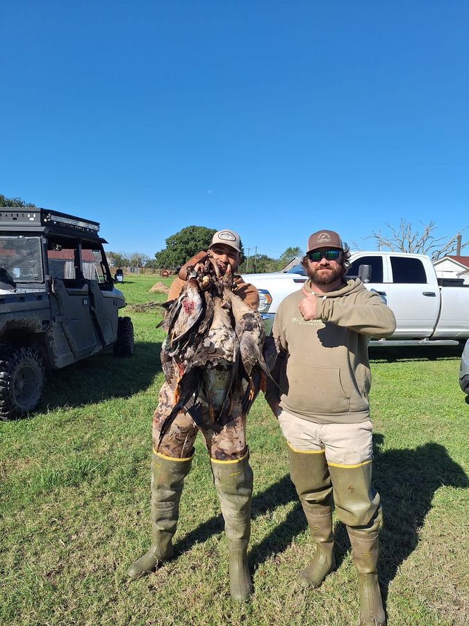 Waterfowl hunt in the South Louisiana rice fields